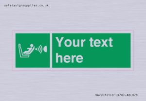 Custom safe condition child seat presence orientation detection system